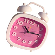 Twin Bell Vertical Alarm Clock AA x1-Powered Red