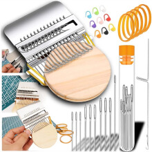 Speedweve Kleine Stopweefgetouwen, Houten Weefgetouwen Speedweve Type Weefgereedschap Breipatchset voor DIY Handwerk Reparatie