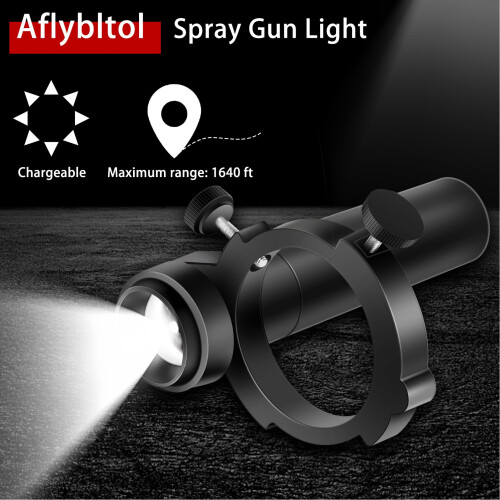 Portable Paint Spray Gun Lighting System, 1000mAh, Brightness Adjustable 2