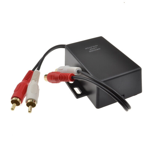kenable Mountable Ground Loop Isolator Filter for RCA Phono Audio Cables 30cm 2