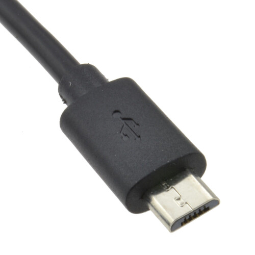 kenable USB Type C Male Plug to Micro B Data Sync & Charge Cable Black 1m 2
