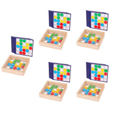 5Sets Finger Kugeln Holzspiel Kreativ Lernspaß Kinder