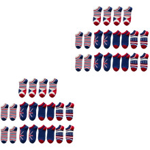 20Pairs Assorted Color America Flag Men’s Breathable Boat Socks