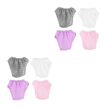 8Stk Baby Puppenwindeln Unterwäsche Set Stoff Puppenkleidung
