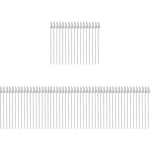 200Stk -Klammern Mit Draht Silber Memo Kartenclips
