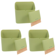 3Sets Mini Stofblik En Borstel Set Groen Pp+nylon Kids Schoonmaak