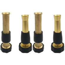 4Pcs Brass Hose Spray Nozzles Black 2-Pack Sprayer for Car and Garden