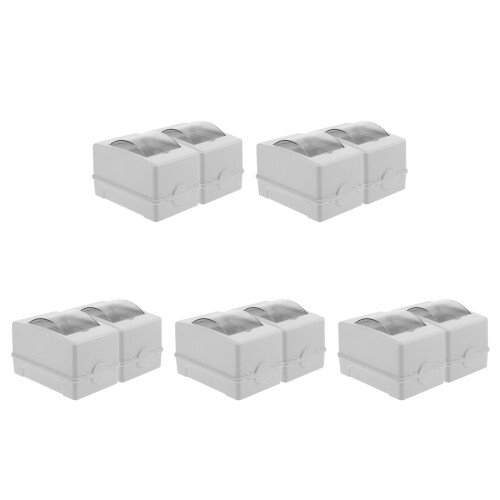10Pièces Boîtes De Jonction Étanches IP65 ABS Protection Circuit