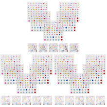 Face Gems Stick on Rhinestone Stickers Colorful Makeup Gems