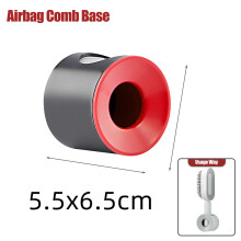 (Big red base) Self Cleaning Hair Brush For Women One-key Cleaning Hair Loss Airbag Massage Scalp Comb Anti-Static Hairbrush