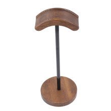 Wooden & Metal Headphone Stand with Heavy Base, 33x13x13cm