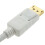 kenable DisplayPort v1.2 4k Compatible Male Locking Plugs Cable 3m White 4