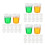 36Pièces Petits Pots Pigments Avec Couvercles Spillproof Pour Peinture 6