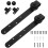 4Sets Barn Door Hardware Kit Mini Sliding Cabinet Door Roller Black 2