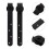 4Sets Barn Door Hardware Kit Mini Sliding Cabinet Door Roller Black 11