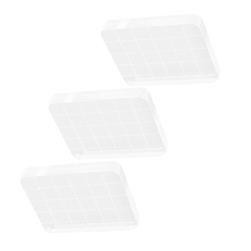 9Pcs Transparent Stamp Blocks Acrylic for DIY Scrapbooking Uses 2