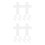 20Pcs White Plastic Mesh Canvas Sheets for Cross Stitch Needlework DIY 5