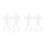 20Pcs White Plastic Mesh Canvas Sheets for Cross Stitch Needlework DIY 7
