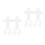 20Pcs White Plastic Mesh Canvas Sheets for Cross Stitch Needlework DIY 9