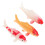 6Pcs Multi PVC Plastic Goldfish Set Realistic Floating Fish Tank Decor 3