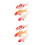 6Pcs Multi PVC Plastic Goldfish Set Realistic Floating Fish Tank Decor 5