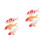 6Pcs Multi PVC Plastic Goldfish Set Realistic Floating Fish Tank Decor 9
