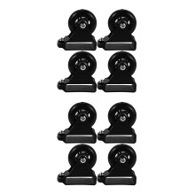 8Pièces Roues Accessoires De Poulie Pour Échelle Noires