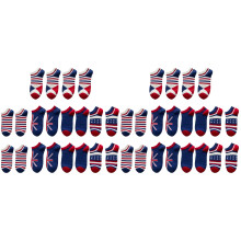 20Pairs Low Cut Men Socks America Flag Breathable Sports Boat Socks