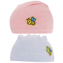6Pcs Baby Hats Cotton Breathable Wear-Resistant Portable Pink Skyblue