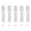 15Pièces Tubes Lips Gloss Argentés Corps Transparent Portable 2