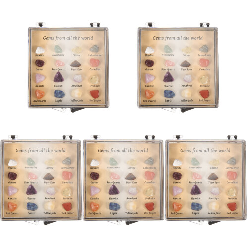 Assorted Color Crystal Stones Teaching Prop Natural Mineral Decor
