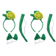 2Pcs Green Party Props Headband Lightweight Dress Up for Performance