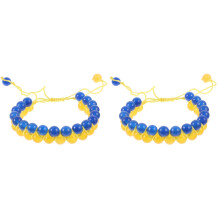 Fashion Double Layer Natural Stone Beaded Bracelets for Women Men
