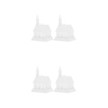 4St Witte DIY Ornamenten Voor Kindervrije Creativiteit