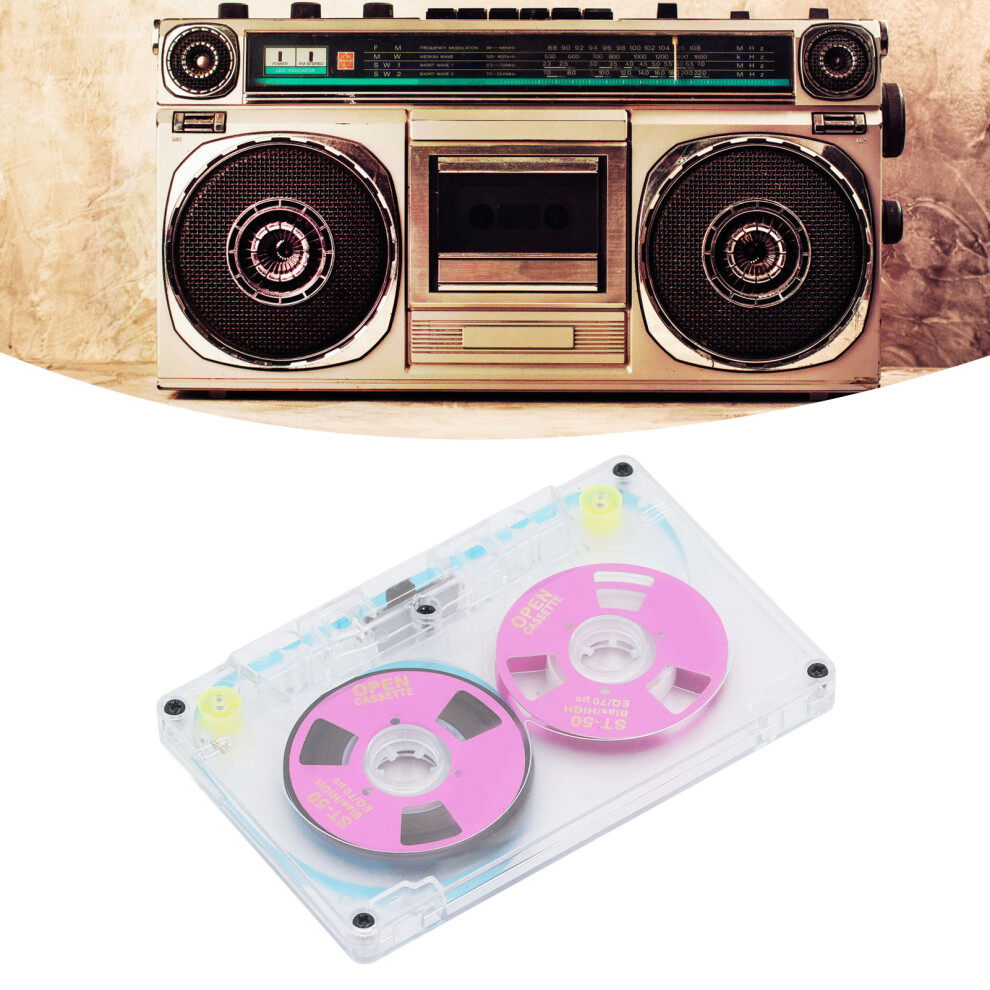 Blank Cassette Tape 46 Min Recording, High Output, Low Noise Purple 8471386565346