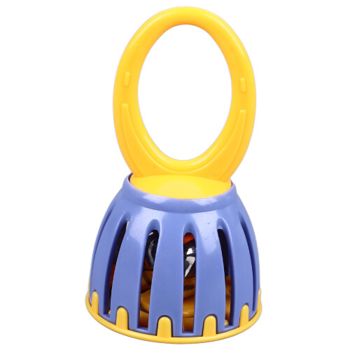 Childrens Percussion Handled Cage Bell Yellow