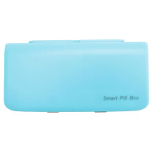 Pill Dispenser Medicin Pill Box Organizer för FöRvaring Organizer BehåLlare för Pill Box (Blå)