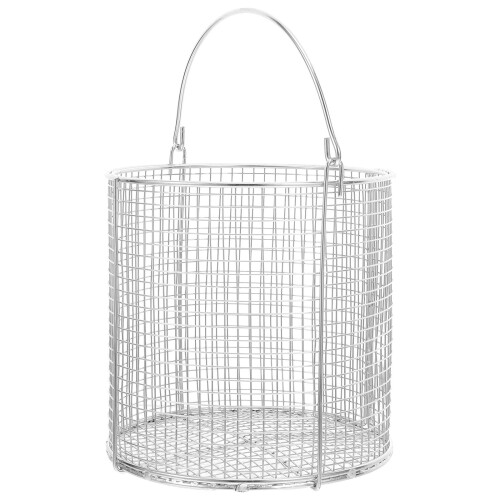 4Pièces Panier De Laveur Inox Résistant Température Argent 2