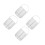4Pièces Panier De Laveur Inox Résistant Température Argent 4