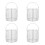 4Pièces Panier De Laveur Inox Résistant Température Argent 5