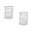 2Pcs Portable Foldable Laundry Hamper White Mesh Basket with Handles 8