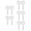 10Pcs Portable Stainless Steel Fish Net with Telescoping Handle White 4