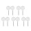 10Pcs Portable Stainless Steel Fish Net with Telescoping Handle White 6