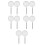 10Pcs Portable Stainless Steel Fish Net with Telescoping Handle White 7