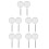 10Pcs Portable Stainless Steel Fish Net with Telescoping Handle White 8