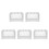5Pcs Waterproof Electrical Outlet Covers Plastic Home Use 9