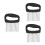 3Pcs Compact Black Stainless Steel Fruit and Vegetable Holder 4
