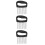 3Pcs Compact Black Stainless Steel Fruit and Vegetable Holder 6