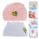 6Pièces Bonnets Bébé Confortables Élastiques Rose Et Clair 10