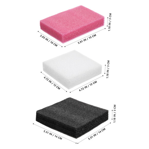 12Pièces Matériau Mousse Coloré Tapis Feutrage Pour Usage Enceintes 1
